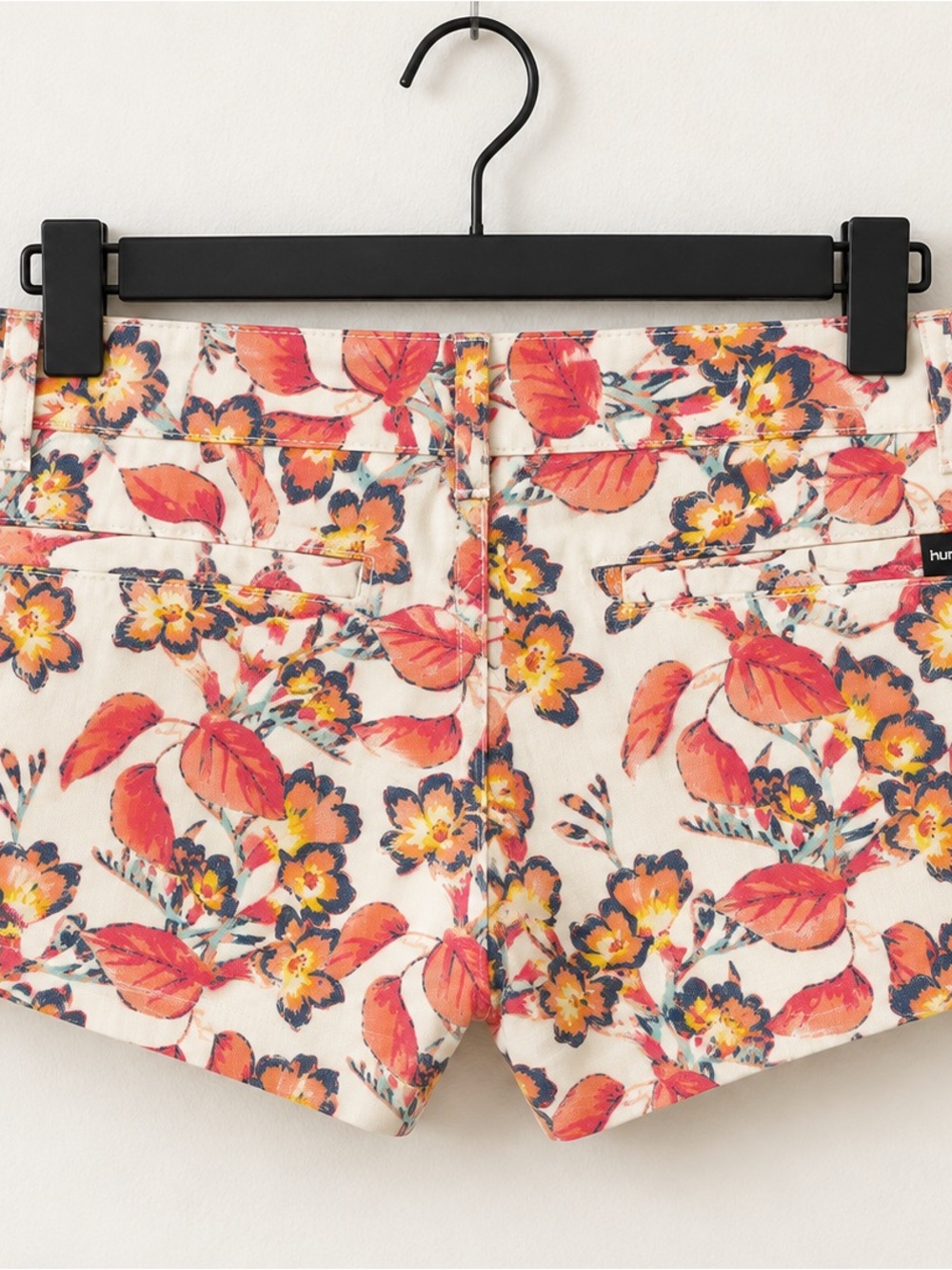 Hurley Tropical Floral Low-Rise Short Shorts - Picture 2 of 2